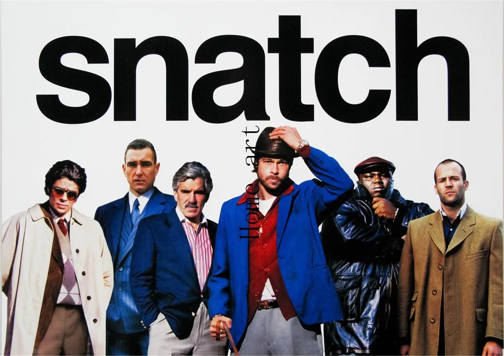 Snatch фильм плакат четкое изображение наклейки на стену украшение дома хорошее качество принты белая бумага с покрытием домашний арт бренд