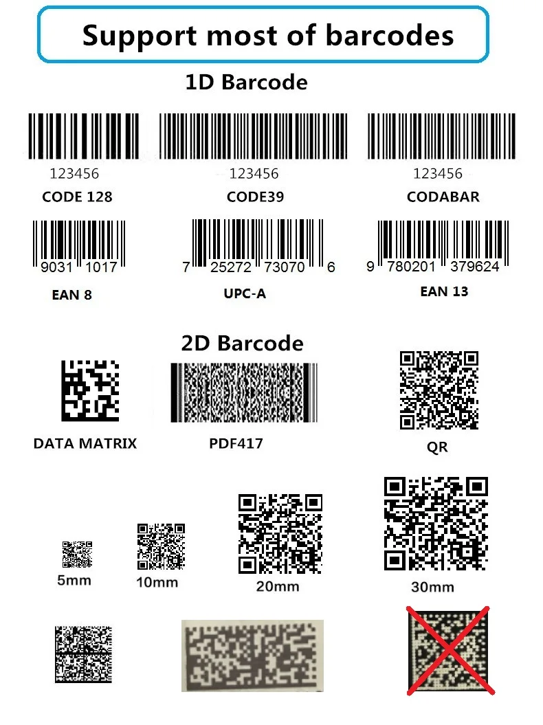 2D беспроводной сканер с зарядной подставкой 2D QR PDF417 DATAMETRIX считыватель штрих-кодов пистолет с 2 м хранения