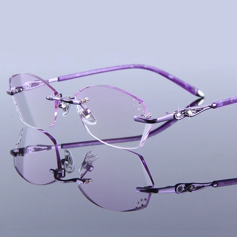 Luxury Reading Glasses Women Reader Rhinestone Eyeglass Frames