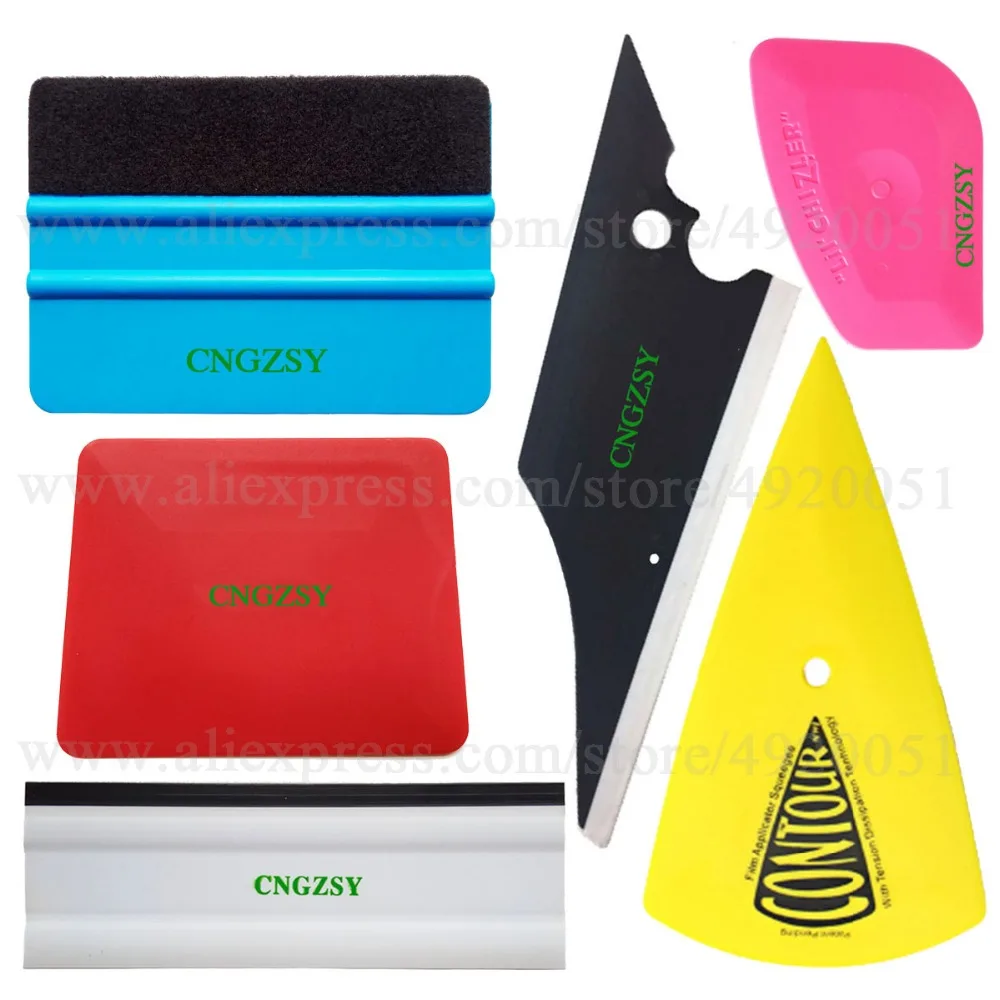 

Auto Sticker Install Scraper Rubber Edge Water Wiper Blade Cleaner Car Window Film Tint Tools Kit Wrap Application Squeegee K69