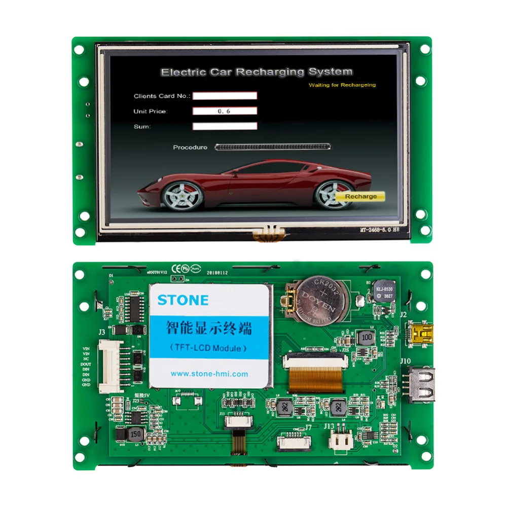 Камень TFT ЖК-дисплей модуль с RS232/RS485/порт TTL