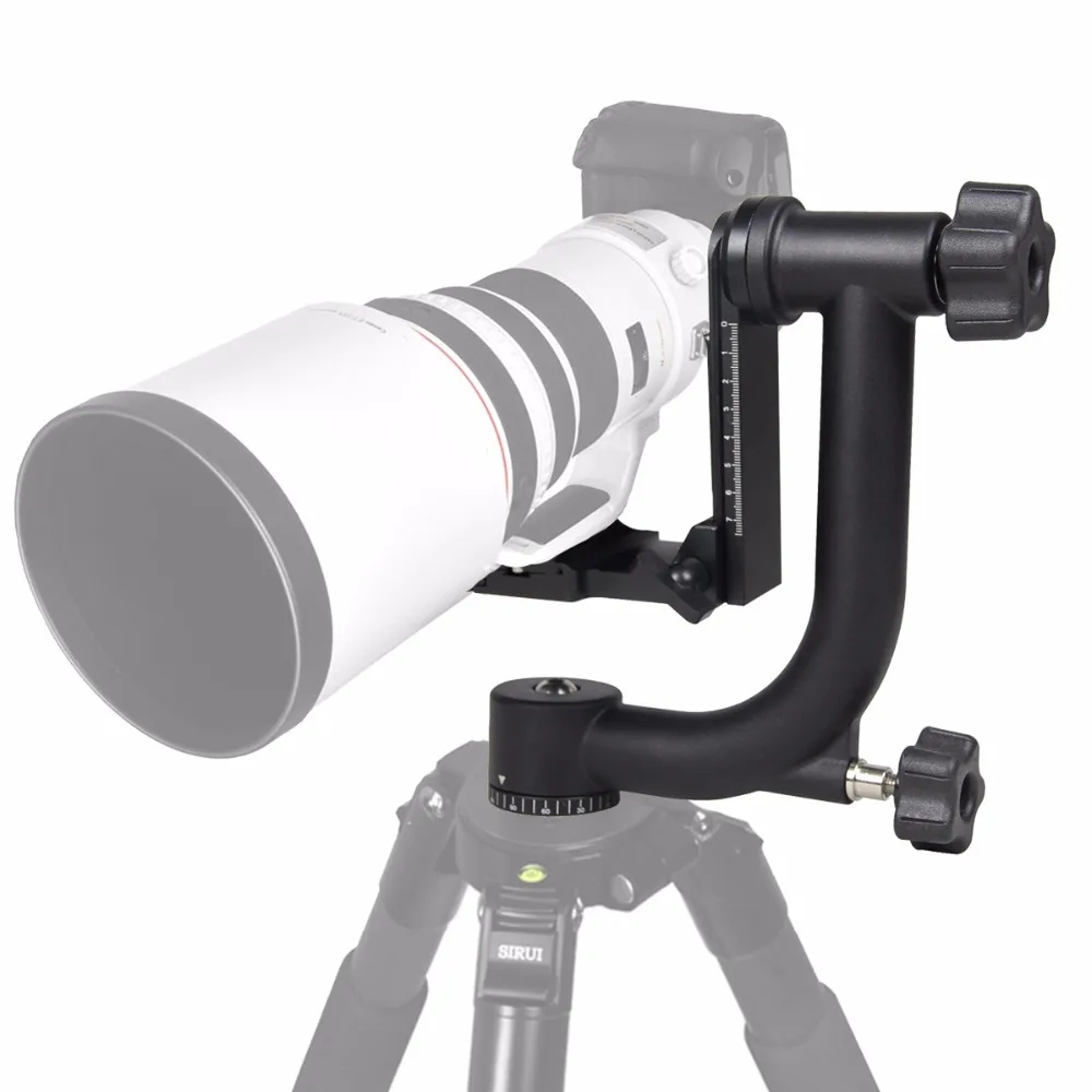 bilder für Neue Professionelle Aluminium Gimbal Stativkopf Für Schwere Teleobjektiv DSLR Kamera 360 Panorama Swivel Stativkopf bis zu 10 KG bilder für Neue Professionelle Aluminium Gimbal Stativkopf Für Schwere Teleobjektiv DSLR Kamera 360 Panorama Swivel Stativkopf bis zu 10 KG