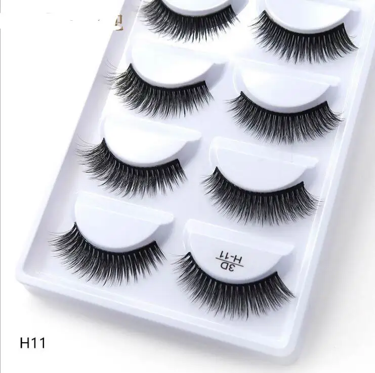 

250 pairs/50box 100% Real Mink Fake Eyelashes 3D Natural False Eyelashes 3d Mink Lashes Soft Eyelash Extension Makeup Kit Cilios