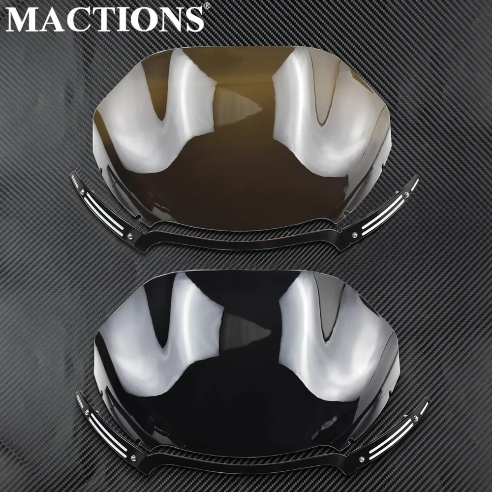 Motorcycle 13.5" Windshield Windscreen +Windshield Trim Black/Smoke For Harley Road Glide FLTR FLTRX 2015 2016 2017 | Автомобили и