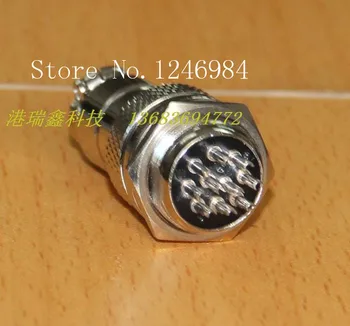 

[SA]Heavy air plug air outlet strong round ten-core aviation plug connector 16MM hole 125V4A--50pcs/lot