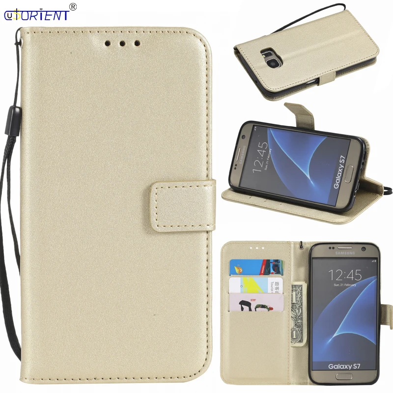 Чехол-книжка для Samsung Galaxy S7 S 7 SM G930F G930FD G930P G930U G930X с отделением карт кожаный чехол