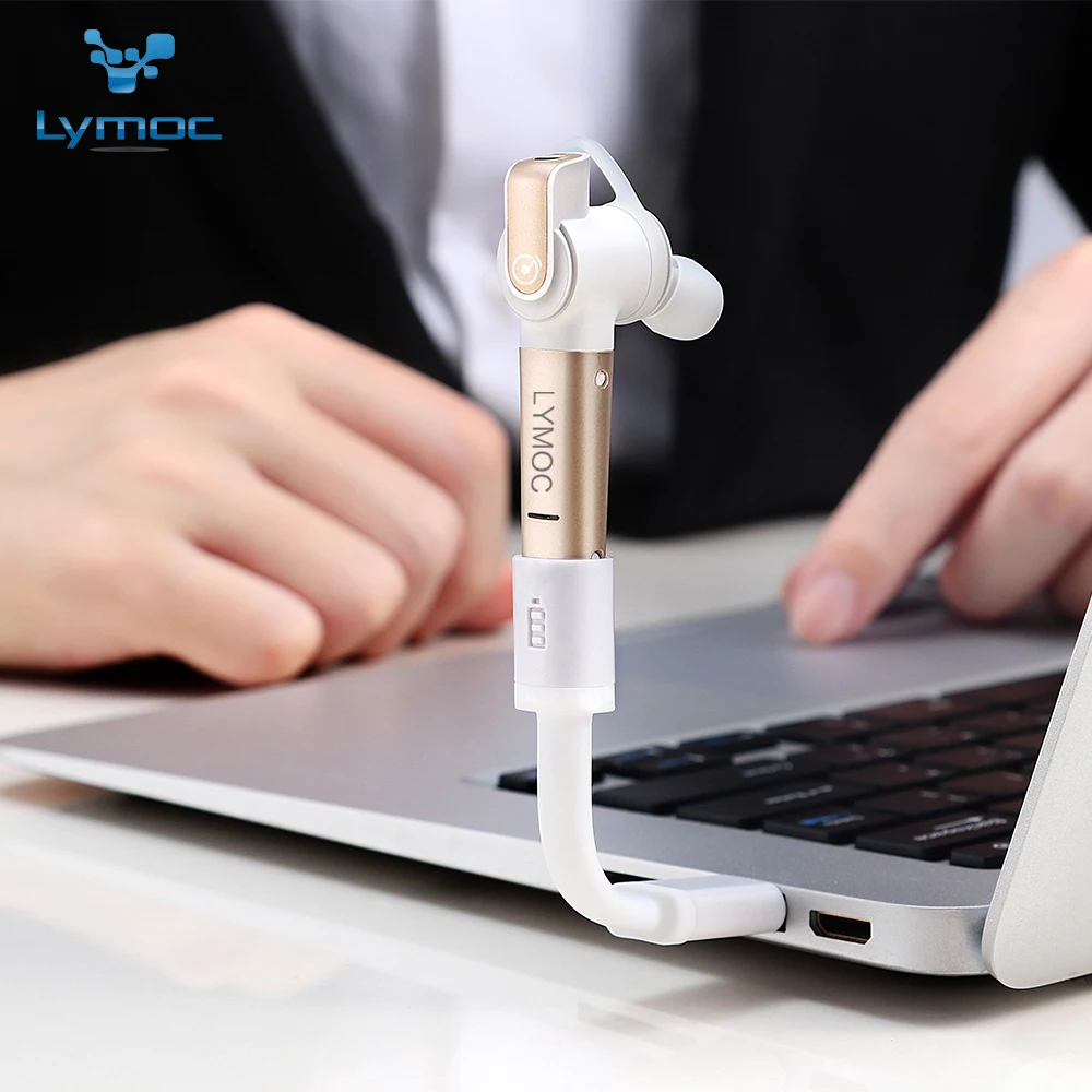 

LYMOC Multi Function Bluetooth Earphones Twins Wireless Headset V4.1 Unilateral & Bilateral Use Magnetic Charge for iphone X 8