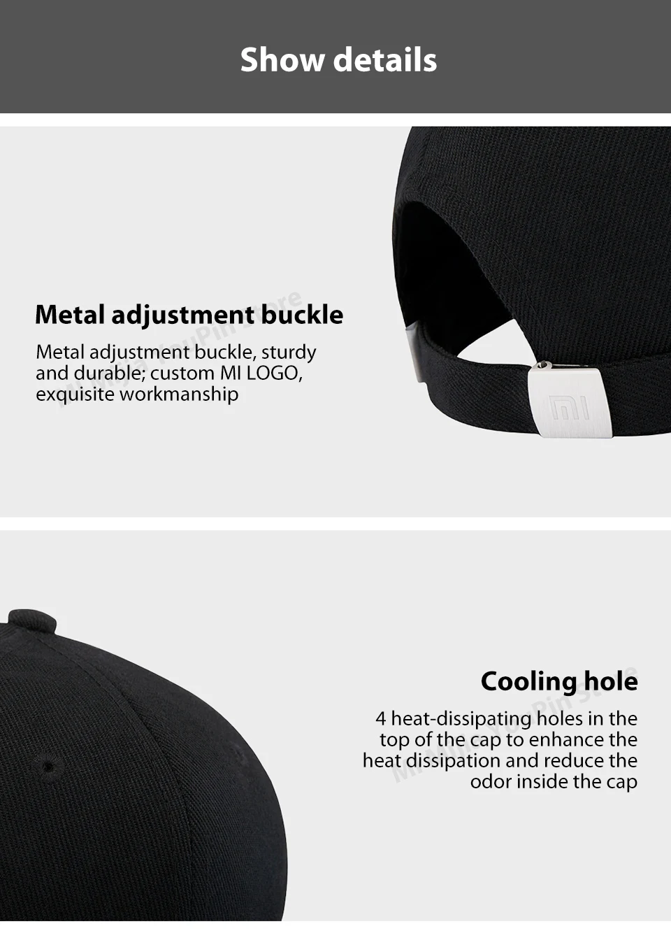 Xiaomi Mijia Baseball Cap2 Sweat Absorption Reflective Snapback Unisex Design Adjustable Design Fashion Accessory For Smart Home (10)