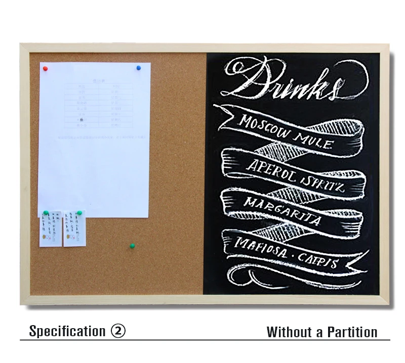 60*90 см комбинированная магнитная доска пробковая доска 2" x 35" для ресторана и офиса Krijtbord Chlakboard pizzarra Note доски для сообщений