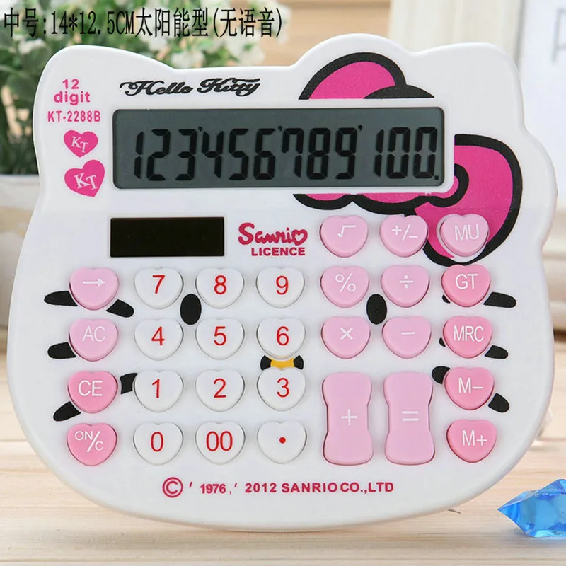 انخفاض الشحن الشمسية لطيف bowknot مرحبا كيتي حاسبة ازدواجية السلطة calculadora hesap makinesi calculatrice kalkulator