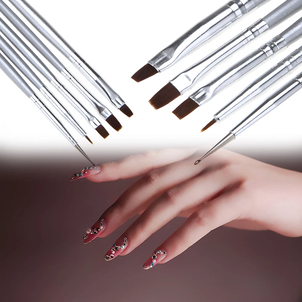 5pc/Set Nail Art UV Gel Makeup Brushes DIY Fingernail Design Tips Dot Dotting Paint Drawing Polish Brush Pen Manicure Nail Tools 5pc/Set Nail Art UV Gel Makeup Brushes DIY Fingernail Design Tips Dot Dotting Paint Drawing Polish Brush Pen Manicure Nail Tools