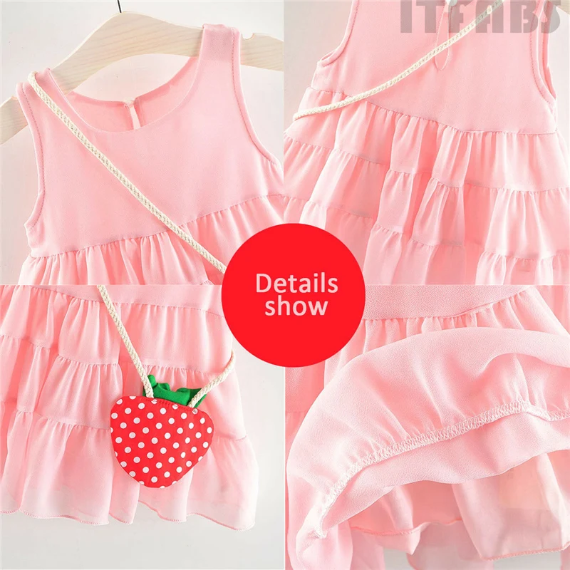 2019 Милая Одежда для новорожденных, vestidos infantil, летнее платье принцессы для маленьких девочек, Детский костюм, вечерние Детские платья на