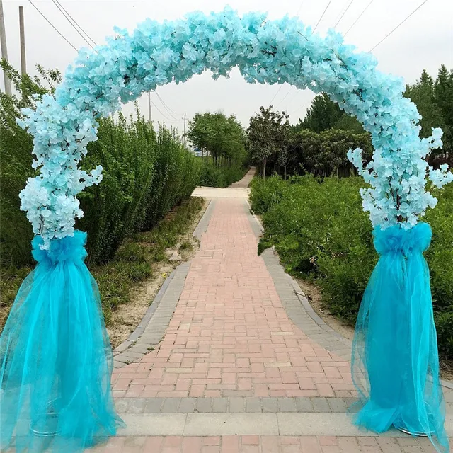 New Wedding Cherry Road Props Simulation Iron Sakura Arch