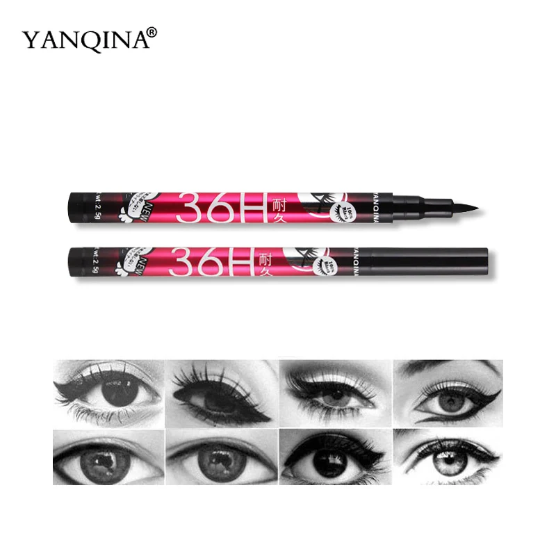 kiss beauty high quality Black Long Lasting Eye Liner Pencil Waterproof Liquid Eyeliner Long
