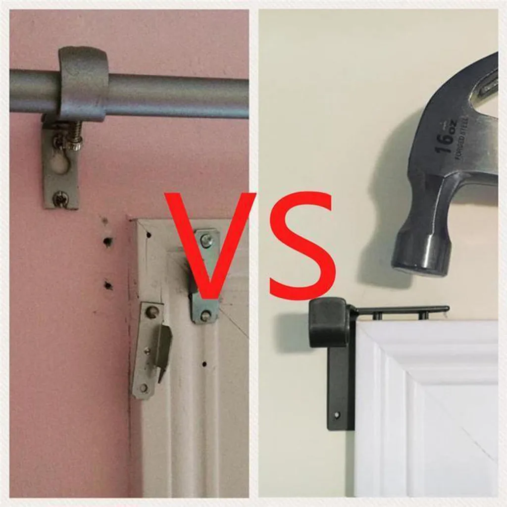 

2019 Home Essentials Are Most Useful Single Hang Curtain Rod Holders Bracket Into Window Frame Curtain Rod Bracket