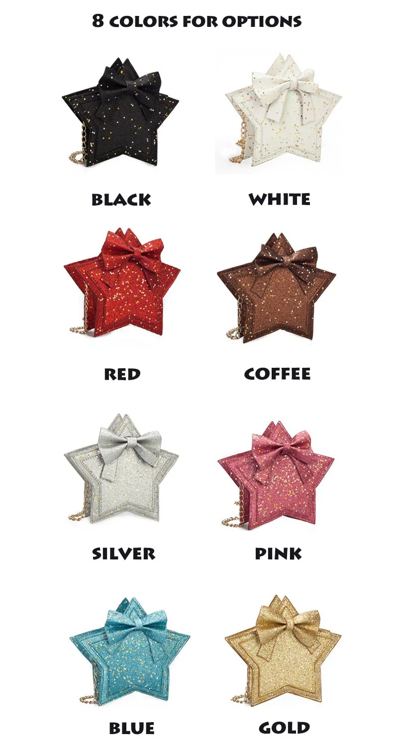 Kids Girls Star Women Sweet Messenger Bag Glitter Sequins Crossbody Shoulder Bag Small Envelopes Bags Party Clutch Handbags (1)