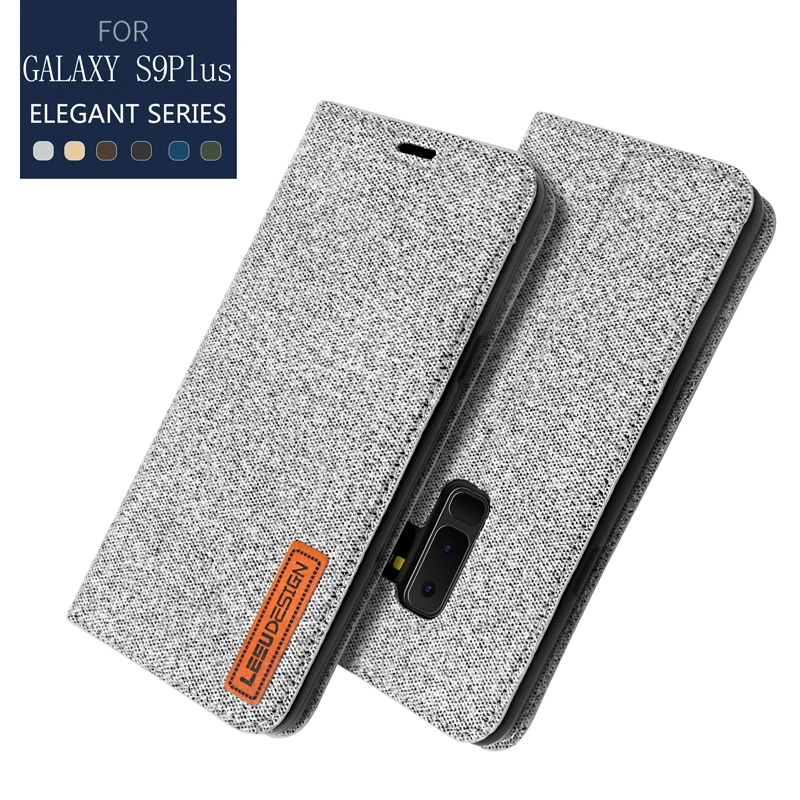 

Vpower Flip Denim Case For Samsung Galaxy S9 Plus Stand Wallet Case For Samsung Galaxy S9 S9+ Cowboy Case Luxury