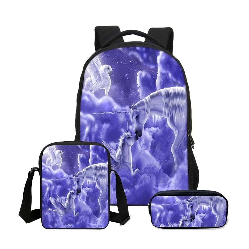 Школьный рюкзак VEEVANV с животными mochila единорог чехол для карандашей 3 шт./компл.