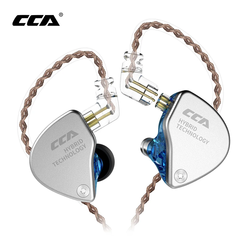 CCA CA4 1BA+ 1DD гибридные наушники в ухо HIFI DJ монитор для бега спортивные наушники гарнитура вкладыши с съемным кабелем CCA C10 C04