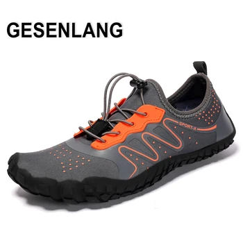 

Men's Big Size Water Shoes Breathable Quick Drying Male Swimming Shoes Outdoor Fishing Walking Beach Five Fingers Aqua Shoes New