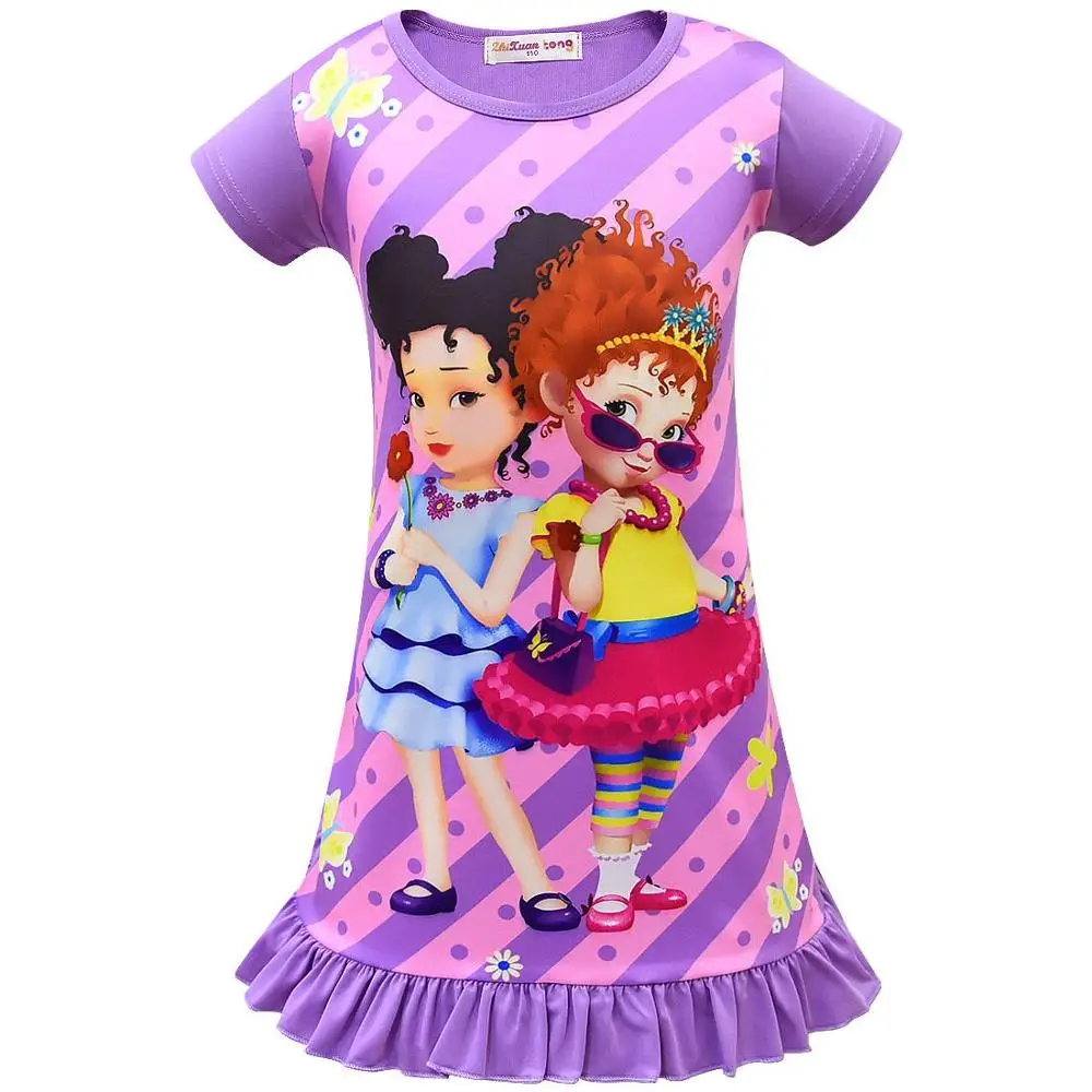 Г. Нарядное платье Нэнси для девочек новые летние детские праздничные платья маскарадный костюм футболка и брюки маска с крыльями, одежда - Цвет: purple