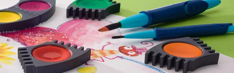 Faber Castell 24 цвета Дети Твердые акварельные краски с капюшоном и принтом подарок для ребенка