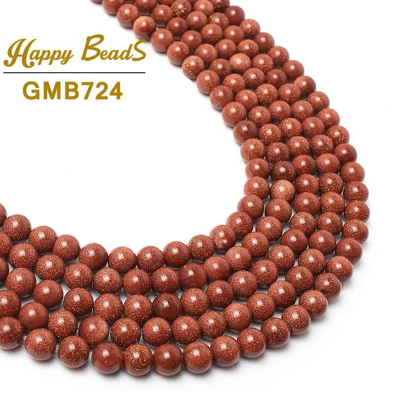

Natural Golden sand Stone Beads Round Gem Spacer Beads For Jewelry Making DIY Bracelet 4,6,8,10,12 14mm 15.5inches Free Shipping