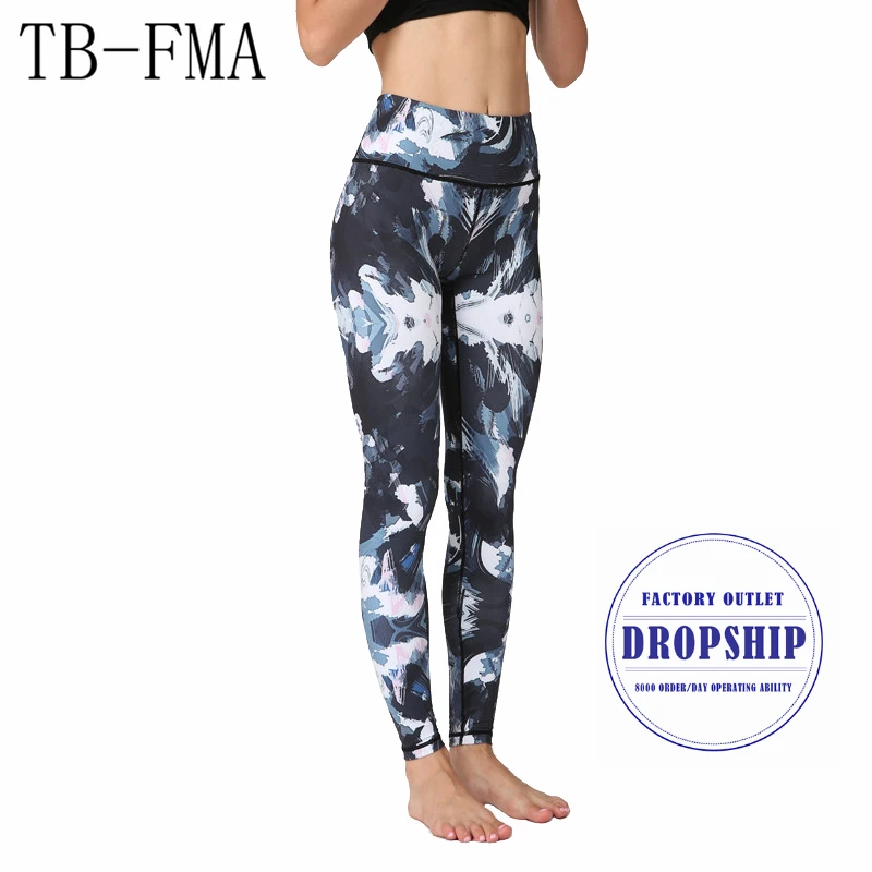 

Printed Yoga Pants Women High Waist Stretchy Dry Fit Sports Leggings Gym Workout Fitness Running Tights Compression Sport Tights