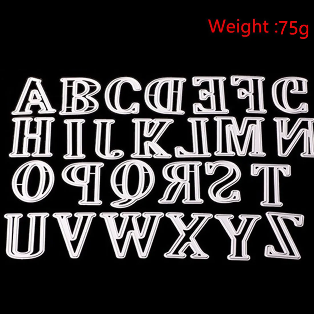 26 шт./компл. 5x3 см Большие буквы алфавита металлический Трафаретный вырубной штамп Трафареты набор «сделай сам» для Скрапбукинг "сделай сам"