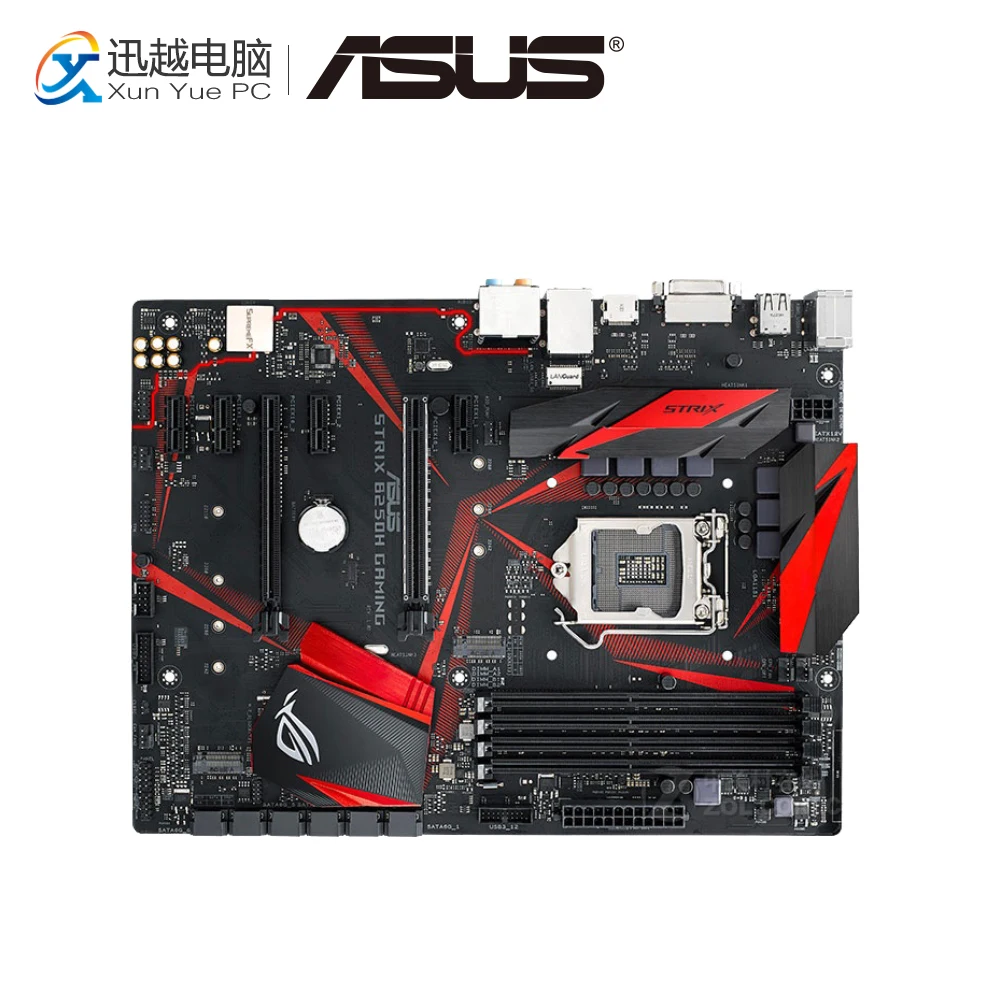 

Asus ROG STRIX B250H GAMING Desktop Motherboard B250 Socket LGA 1151 For Core i7 i5 i3 DDR4 64G M.2 ATX Original Used Mainboard