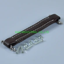 2pcs Vintage Brown Leather Handle Heavy For Guitar Amplifier Fender Ampeg AMPS ampeg pf 112hlf