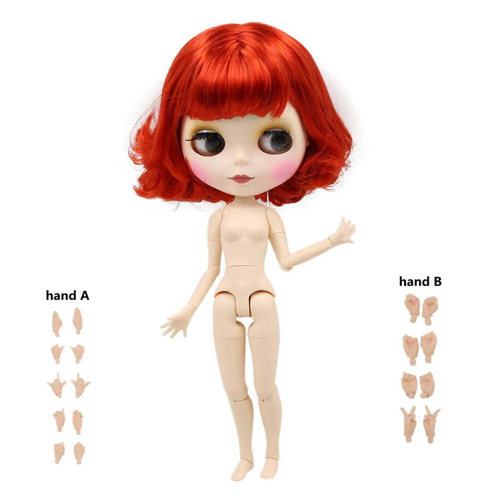 Ледяная фабрика Blyth кукла Обнаженная Нормальная и общая тело мода на заказ кукла подходит diy Макияж с ручной набор A& B Специальная цена - Цвет: matte face1248