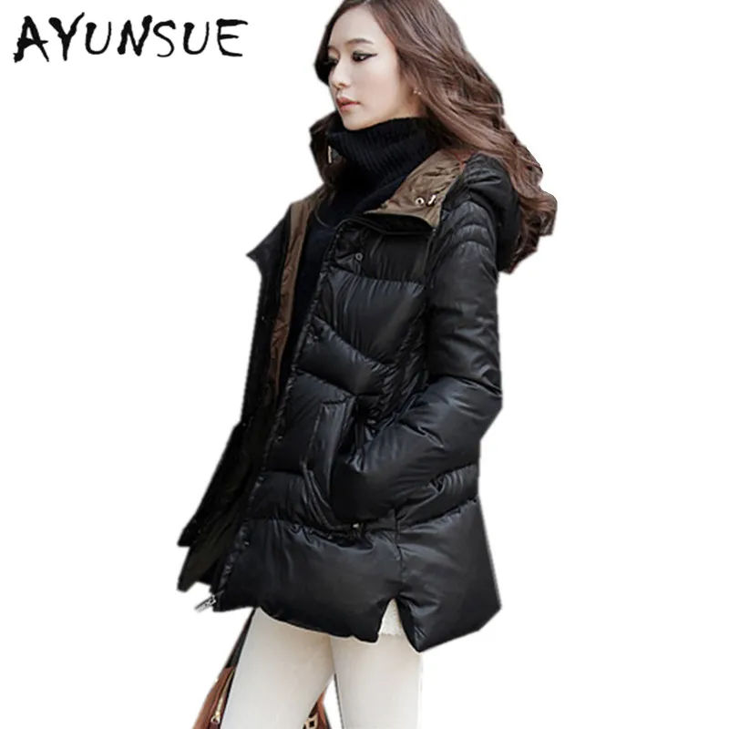 

Duck Down Winter Jacket Women Coat 2019 Europe Style Parka Hooded Thicken Female Warm Clothes High Quality Plus Size Coat WD0153