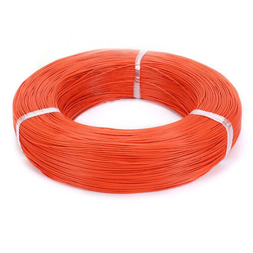 5/10 метров супер гибкий 26AWG ПВХ изолированный провод электрический кабель, светодиодный кабель, DIY разъем - Цвет: Оранжевый