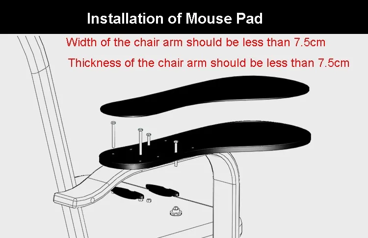installation of mouse pad