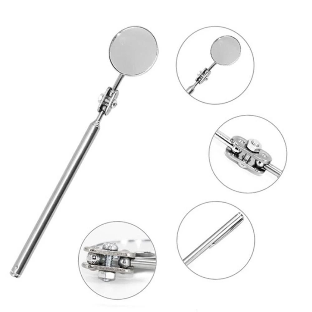 TIZZY Universal Manutenzione Automobilistica Specchio di Ispezione Pieghevole Telescopico Riflettore Saldatura Chassis Specchietto Manuale TIZZY Universal Manutenzione Automobilistica Specchio di Ispezione Pieghevole Telescopico Riflettore Saldatura Chassis Specchietto Manuale