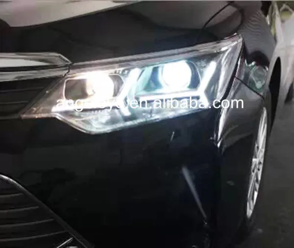 Для TOYOTA год для Camry светодиодный линзы проектора bi xenon фары PW