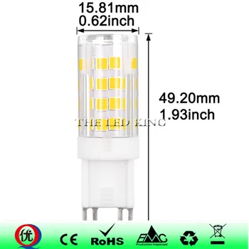 

Ceramic G9 LED Light NOT Dimmable AC 220V bulb SMD 2835 Spotlight For Chandelier Replace 40W 50W 60W Halogen Lamp Home Lighting