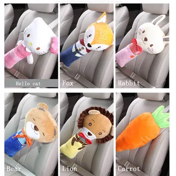 

Car Seat Belts safety universal Kids Seat Belts shoulder pad cover for children Super soft Flannelette shoulder covers-1pcs