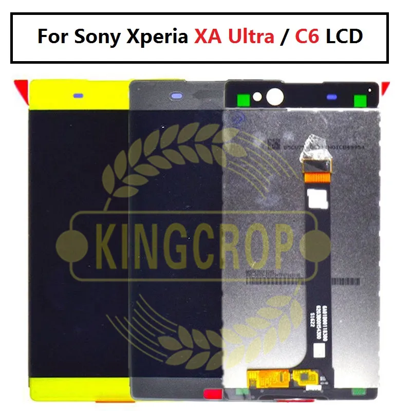 

6.0" For SONY Xperia C6 XA Ultra LCD Display Touch Screen Digitizer Assembly Replacement F3211 F3213 F3212 For SONY XA Ultra LCD