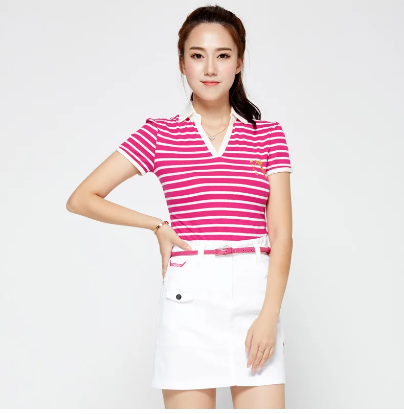 POLOGOLF Ladies Anti Leakage Golf Skort Skirts Solid Slim golf skirts summer cotton Breathable Quick dry Golf short skirt women