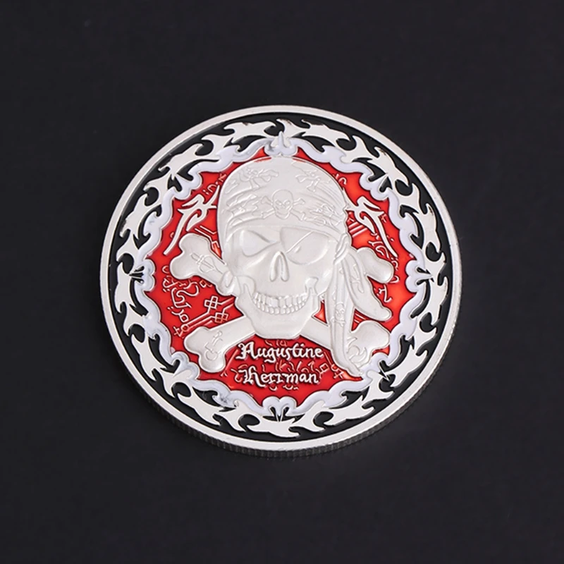 

High Quality Commemorative Coin Famous Pirate Augustine Herman Collection Arts Gifts Souvenir MAY-24A