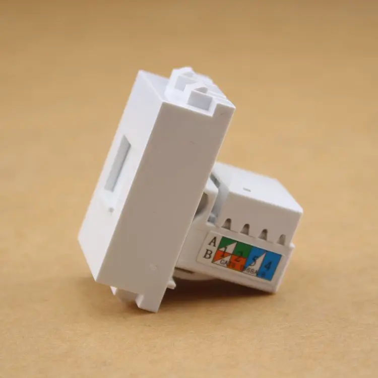 SeTo 128 Тип RJ45 Cat6 сетевой модуль Gigabit соединитель Keystone для настенной пластины