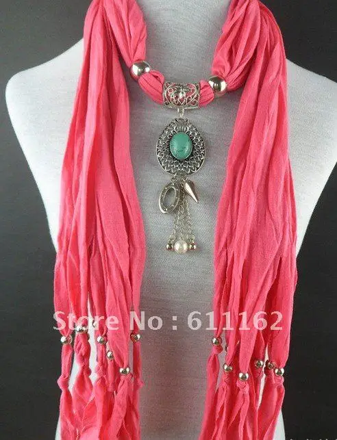 Бесплатно шарф оптом сплав+ природный камень+ CCB кулон, ожерелье, шарф профессиональный шарф