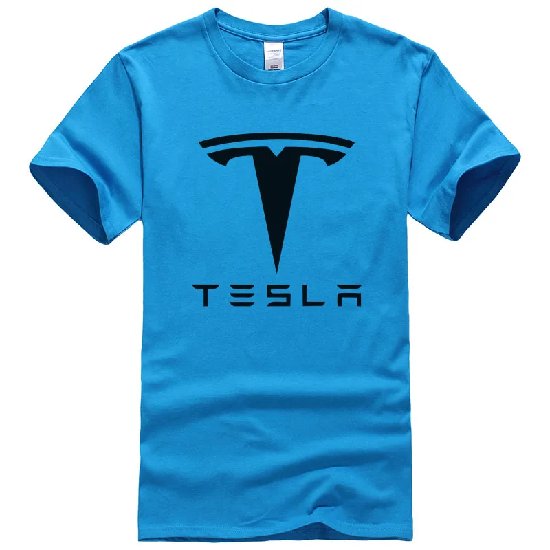 Новинка, Tesla, мужские футболки, короткий рукав, круглый вырез, с буквенным принтом, хлопок, мужские футболки, повседневная футболка для мальчиков, топы, много цветов, T134