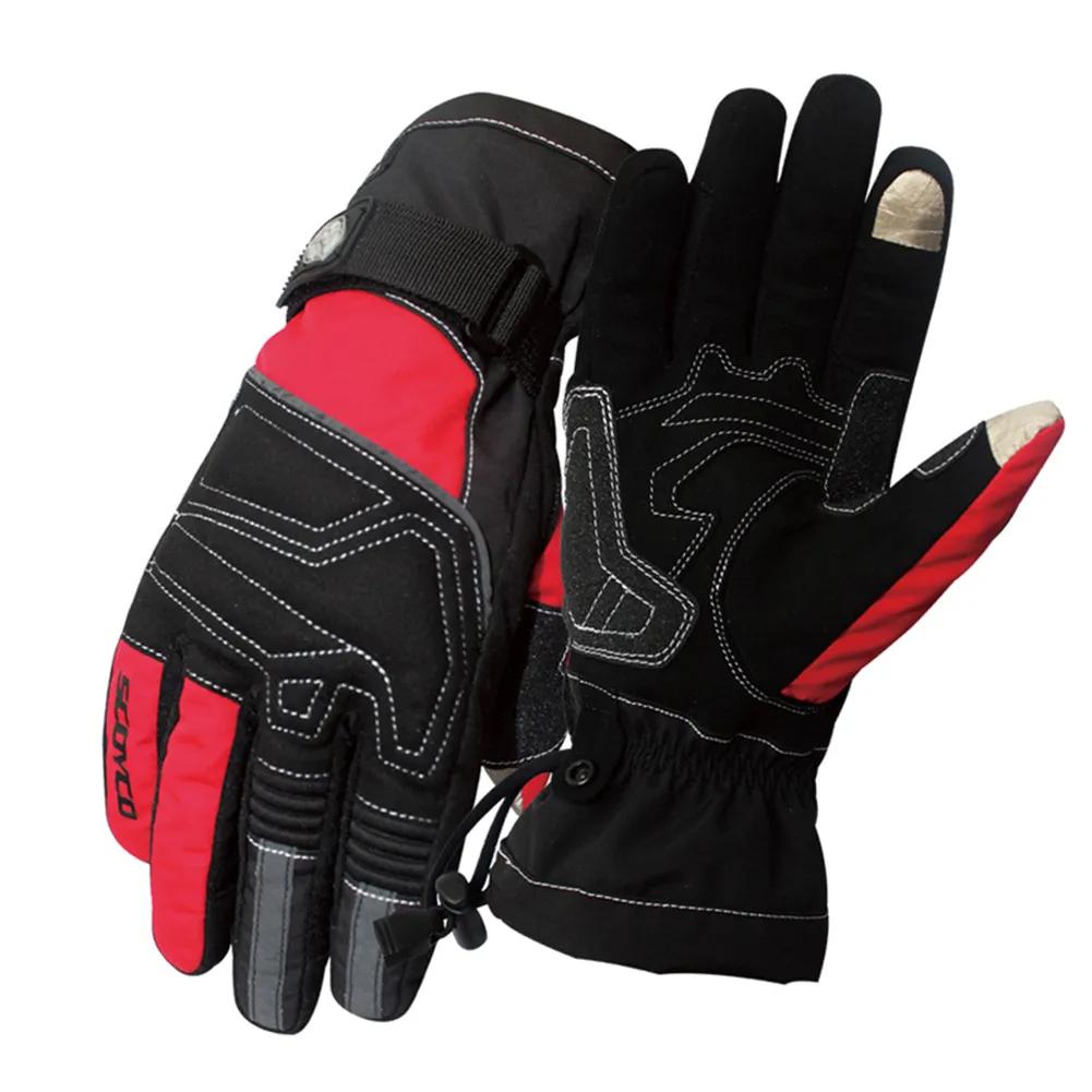 Зимние мотоциклетные перчатки Scoyco Guantes водонепроницаемые для мотокросса Luvas