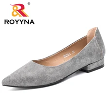 ROYYNA/Новинка; женские лоферы с острым носком; гибкая Повседневная модная популярная женская обувь на плоской подошве; удобная мягкая обувь; Быстрая
