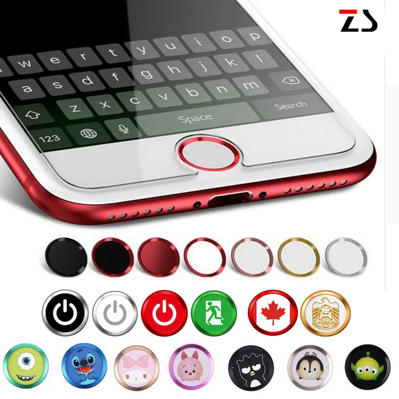 

100pcs/lot Universal Home Button Sticker For iPhone 8 7 6 6S Plus 5S SE 5 Fingerprint Touch ID Protector For iPad Air 2 3 4 Mini