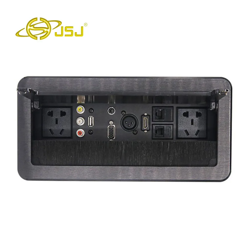 JSJ Multi function desktop socket power supply AV audio USB2 03 5 headset VGA card Nong