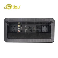 JSJ Multi function desktop socket power supply AV audio USB2 03 5 headset VGA card Nong